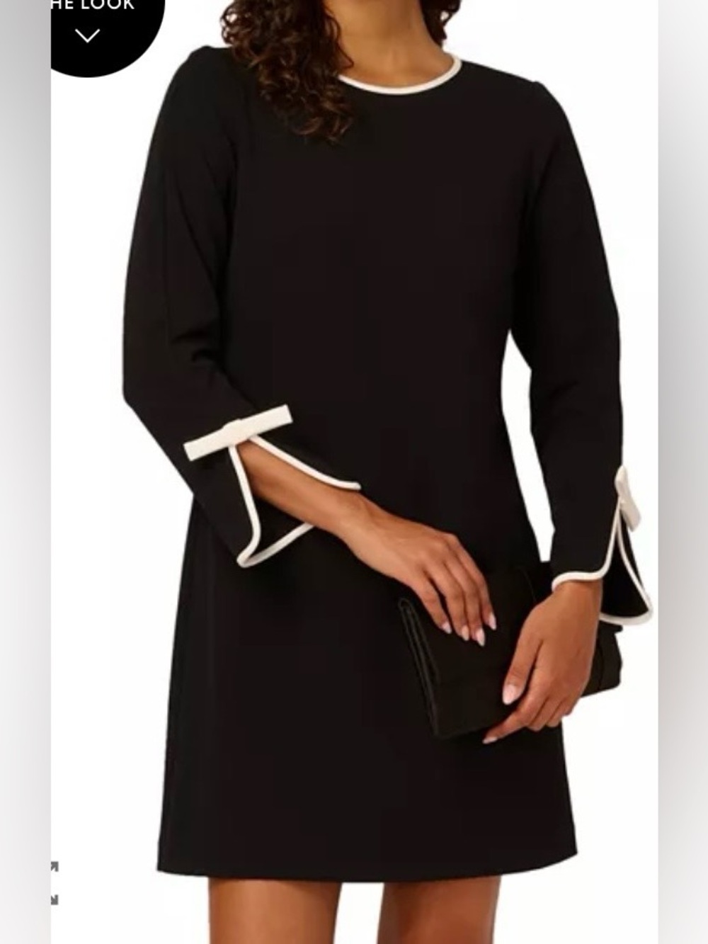 Adrianna Papell dress size 16. Black/ivory